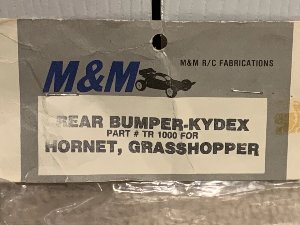 ** M&M RC FAB ** Kydex Rear Bumper (TAMIYA HORNET / GRASSHOPPER) Part # TR 1000 - Image 3 of 4