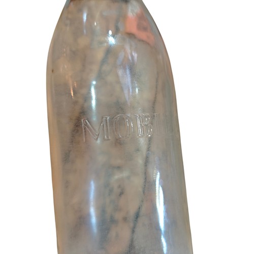 Alte Öldose GARGOYLE Mobiloil Glasflasche Ausgießer Motoröl Tankstelle Ölkanne - Bild 3 von 9