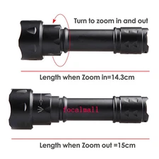UniqueFire UF-T20 Zoomable Single Mode  10W 1000 Lumen LED Camping Flashlight
