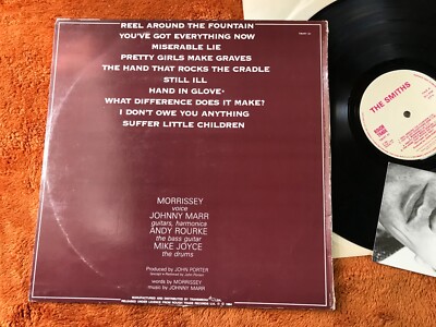 The Smiths Self Titled LP rough trade '84 1st S/T morrissey debut