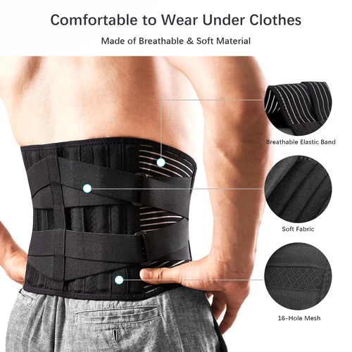 Lumbar Lower Back Support Brace Pain Relief Posture Orthosis Waist Belt Therapy - Picture 4 of 15