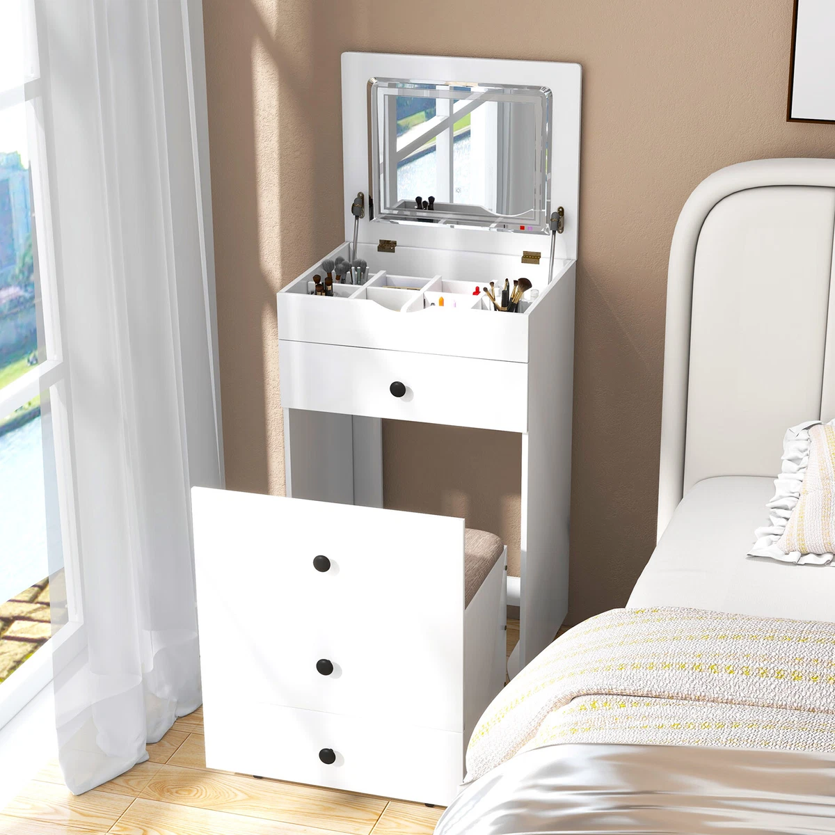 Flip up vanity desk deals