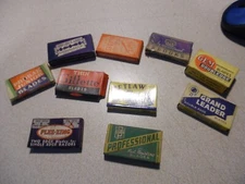 Vintage RAZOR BLADE`S STARTER SET 10 DIFFERENT ALL OLD SOME BETTER SOME SO SO