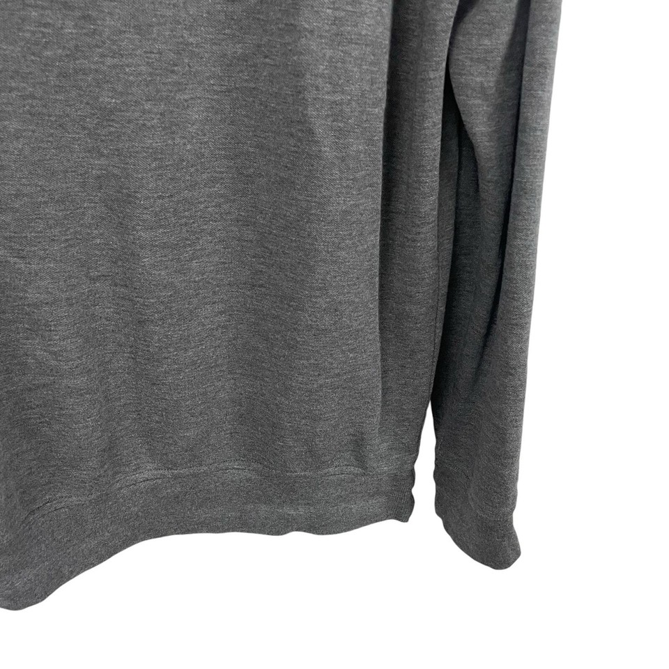 Peter Millar Quarter Zip Cotton Blend Pullover Sweater Gray Mens Medium