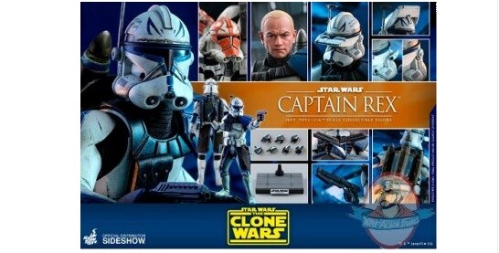 1/6 Scale Star Wars The Clone Wars Captain Rex Hot Toys 906349 | eBay