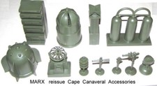Marx reissue Cape Canaveral space playset accessories in army green
