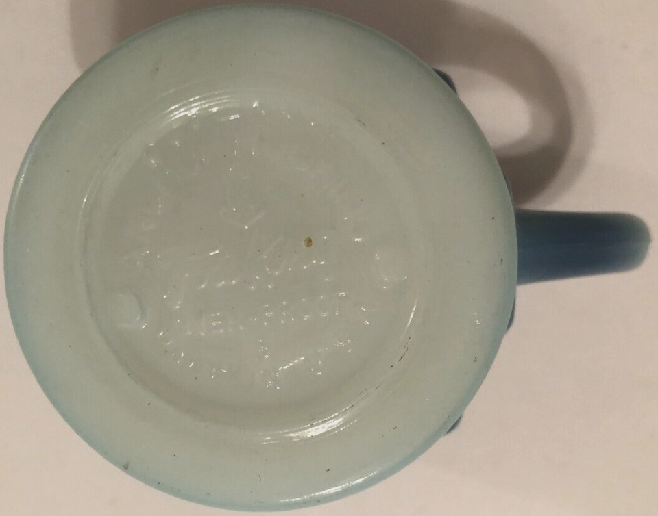 ANCHOR HOCKING Vintage USA Fire King 319 Diamond Blue Kimberly Glass