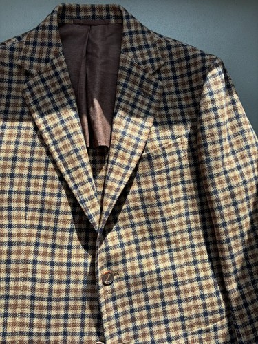 NWOT Stile Latino Wool Cashmere Check Blazer Size 40 (50 EUR) bs77 - Picture 2 of 14