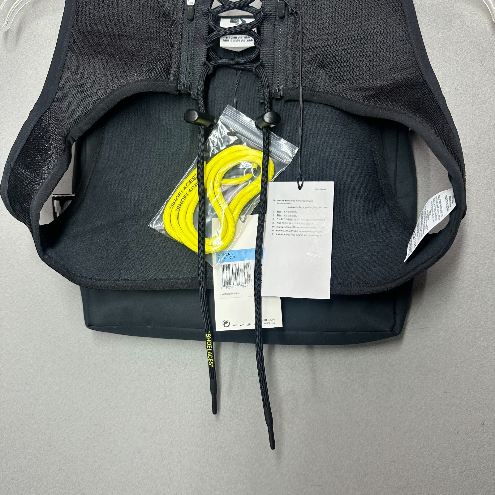 OFF WHITE X NIKE Borsa Nike x Off White donna NRG X Cross Bi gilet nera taglia M BV8054 010 nuova con etichette $200