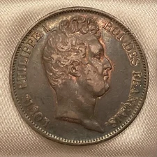 ~ 1830 A France 5 Francs King Louis Philippe 5 Francs - Paris Mint