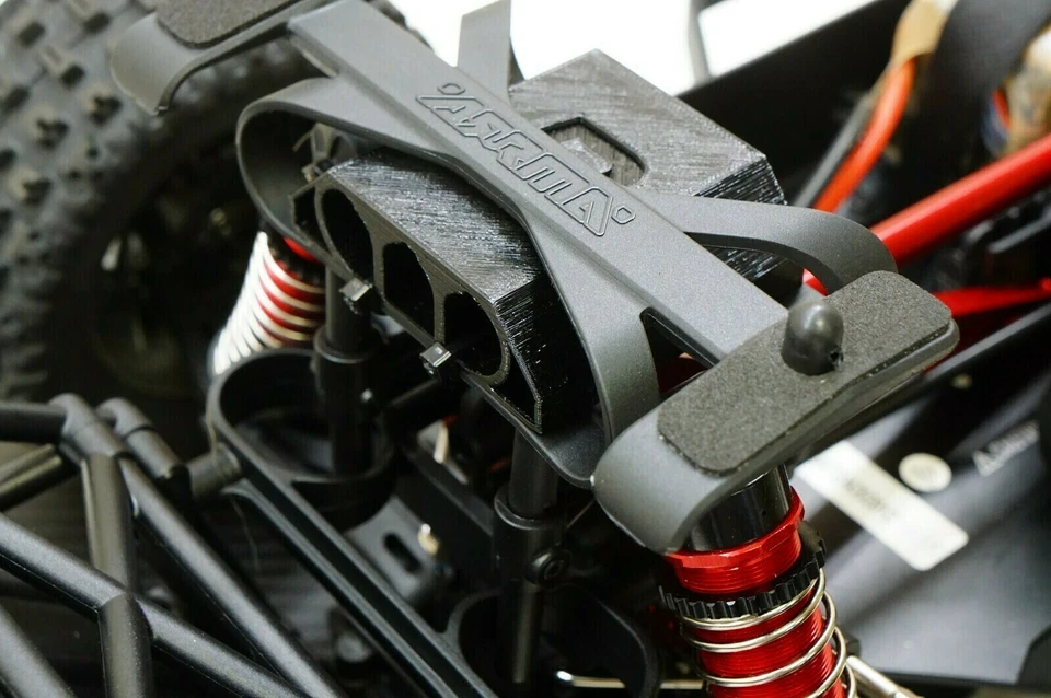 Soporte de poste de cuerpo inserción cojín de impacto actualización para montaje Arrma Mojave 6s Foto 3 de 4