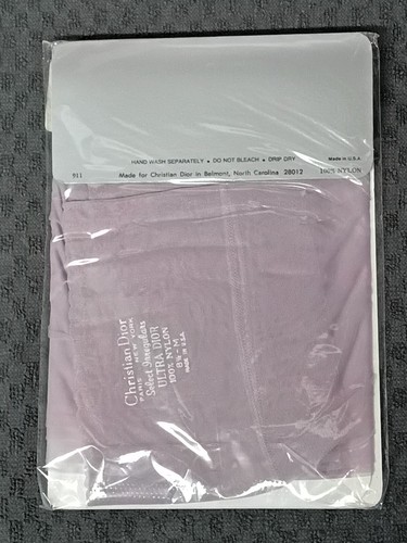2 pair pack Christian Dior Nylon Stockings size 8.5 S - 11 T new Vintage Old - Picture 21 of 43