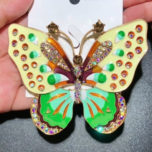 40+ Stile Schmetterling Brosche Großhandel Kristall Pin Party Hochzeit Kostüm Schmuck - Bild 154 von 329