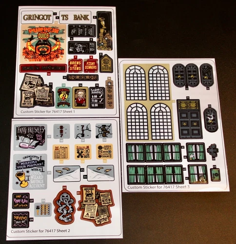 Custom Decal Sticker for 76417 Replacement Sticker 3 Sheet for 76417