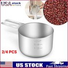 2/4 X Metal Stainless Steel Measuring Cups, Kitchen Gadgets for Cooking 240 ml