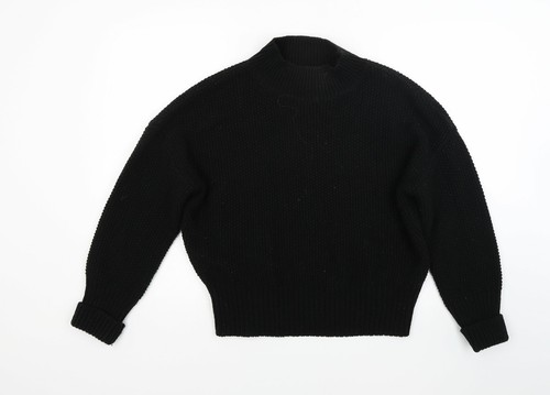 Red Herring Womens Black Knit Pullover 