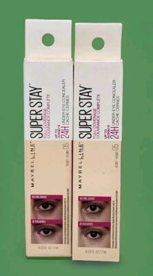 Maybelline Superstay 24Hr Full Coverage Under-Eye Concealer 05 Ivory 2pcs New