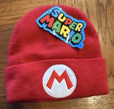 Culturefly Super Mario Bros Red Stocking Hat Beanie Nintendo 2017 New