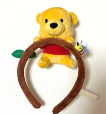 Disney Parks Winnie the pooh fluffy Ears Headband Tokyo Disney land Japan Used