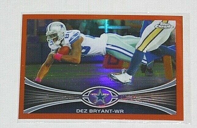 2012 Topps Chrome Football Refractors - Base, Orange, X -  Pick From Drop Menu