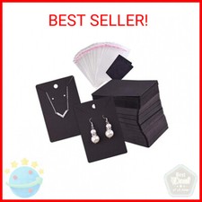 TUPARKA 120 Pcs Earring Display Card, Necklace Display Cards with120Pcs Self-Sea