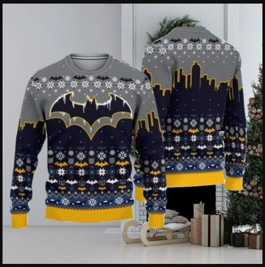 Navidad Feo Navidad Suéter Suéter Suéteres para Hombres Batman Película Fanático Feo Premium