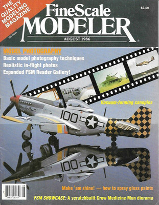 Fine Scale Modeler Aug.86 Vacuum Canopy Epoxy Casting Spray Gloss Paint Shine 