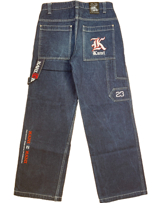 KARL KANI jeans, blue, vintage Kani baggy loose 90s hip hop 1990s
