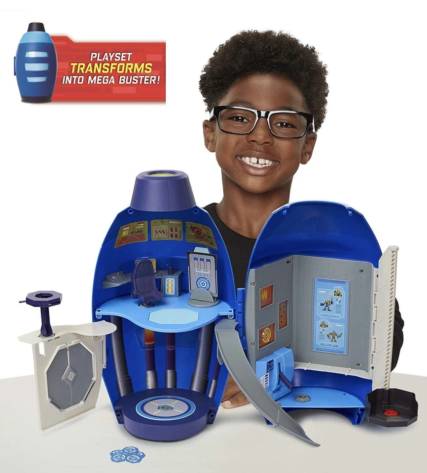 Juego de figuras Mega Man completamente cargado Mega Buster Lab coleccionable nuevo Foto 3 de 4