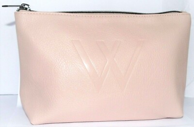 Lise Watier Waterproof Leather-Look Cosmetics Bag new