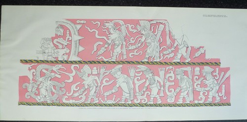 Chichen Itza Templo de los Tigres Ball Court Yucatán Mesoamerican Maya 1928 #1 - Picture 1 of 3