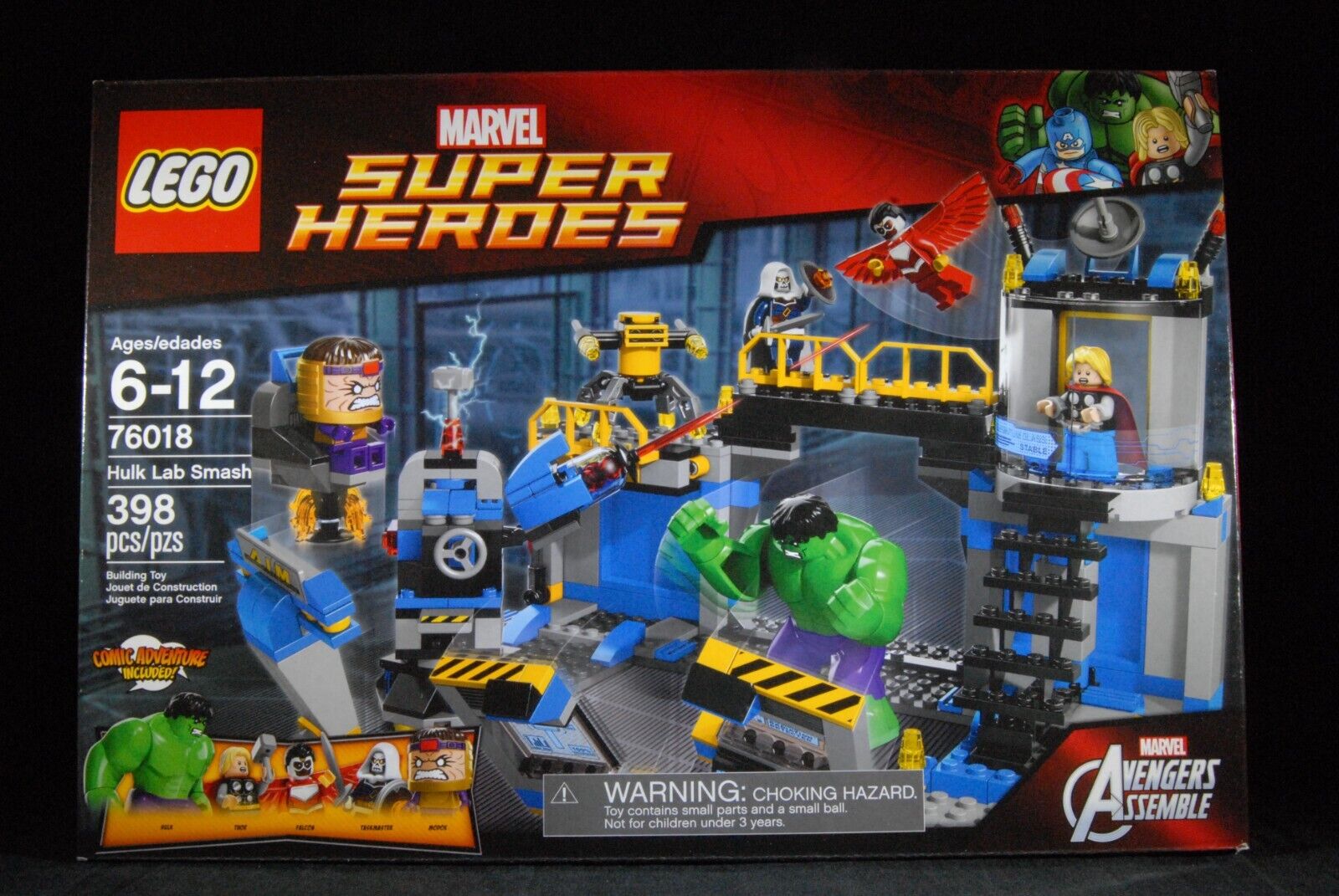 LEGO Marvel Super Heroes Hulk Lab Smash (76018) New in Sealed Box RETIRED