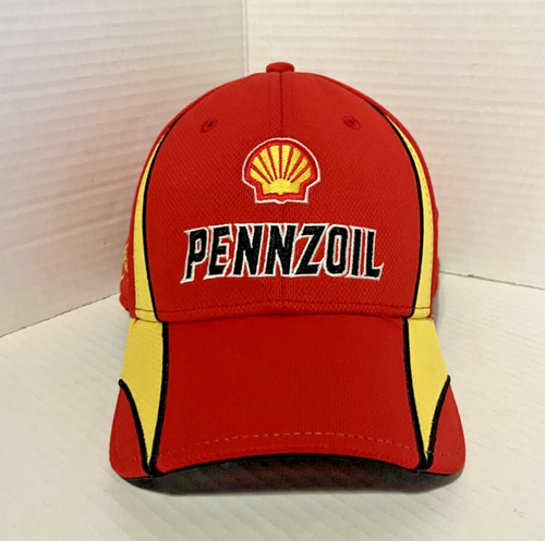 Penske Racing Shell Pennzoil Nascar License Cap Red Yellow Logo ...