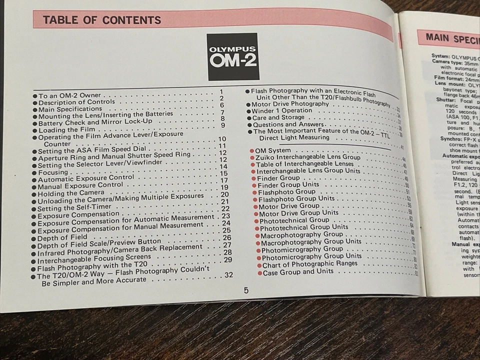 Olympus OM-1 руководства по эксплуатации лот из 2 - Изображение 2 из 4
