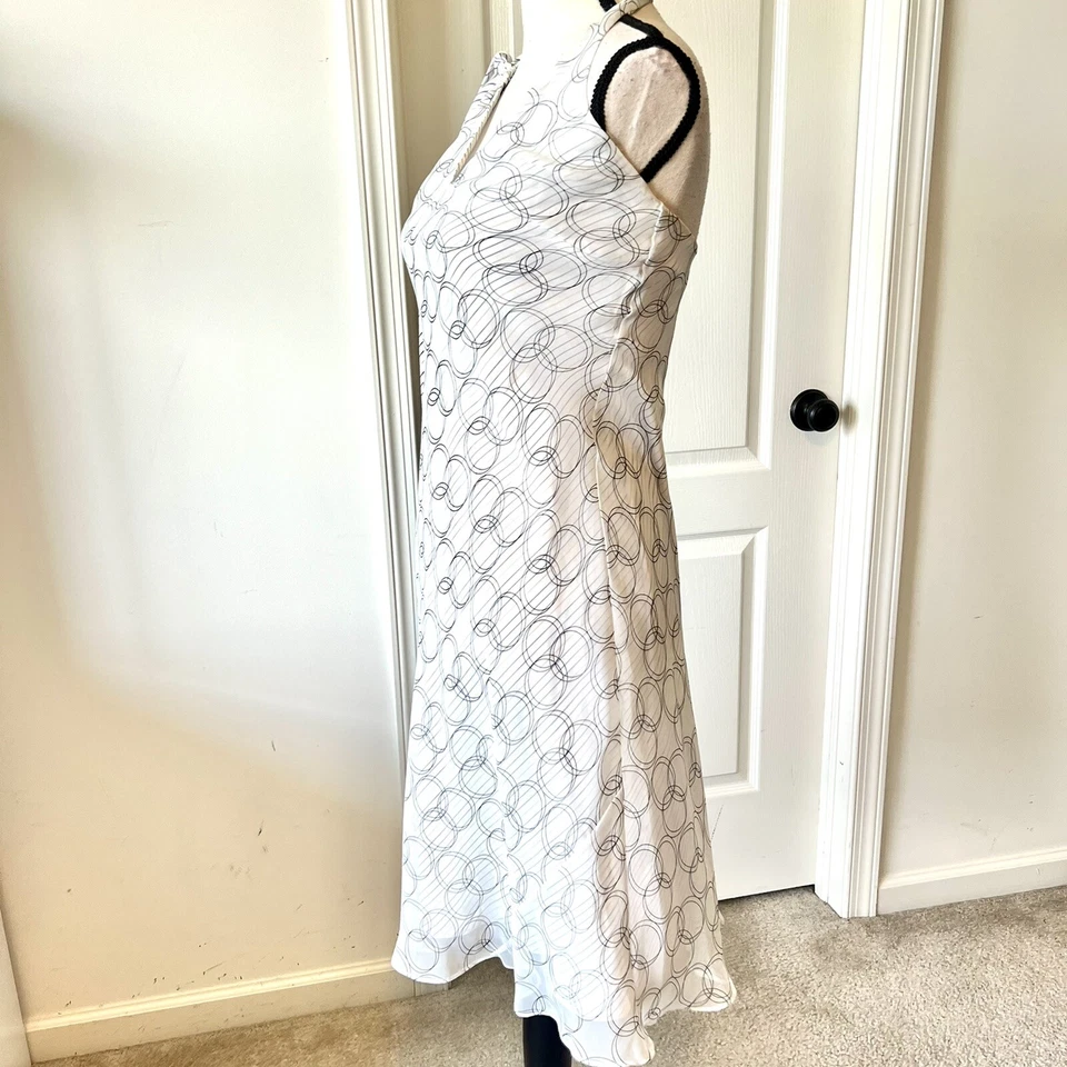 Vestido sin Mangas Vintage LAUNDRY by SHELLI SEGAL con Superposición de Gasa—Talla 2 Foto 4 de 4