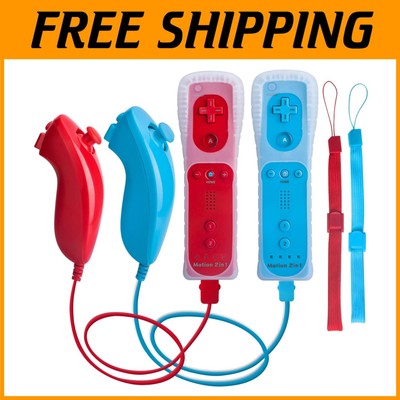 Precision Motion Plus Wii Controllers with Nunchucks
