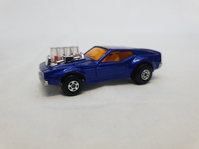 Matchbox Superfast No. 10 Mustang Piston Popper Rolamatics blau Lesney England