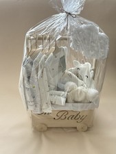 9-Piece Baby Gift Basket for Shower, 6 months , Boy Or Girl, Nude Colors