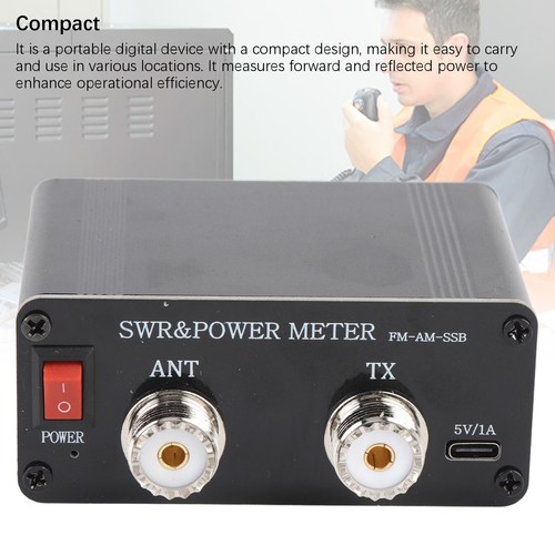 SWR Digital Standing Wave Messgerät 120W SWR -Leistungsmesser -Farb -LCD - Zdjęcie 22 z 24