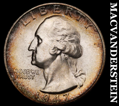 1947-S Silver Washington Quarter - Choice Gem Brilliant Unc  Lustrous  #i6444