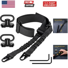 Rifle Sling Two Point Sling Adjustable Length Gun Sling for Rifle with 2 Pack...