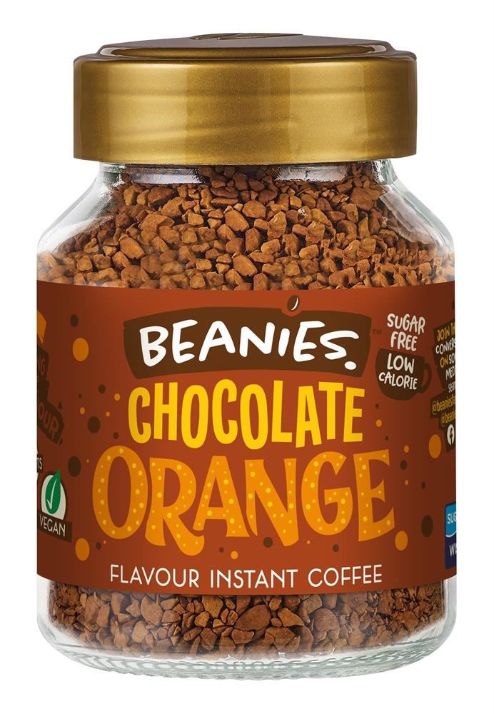 Beanies Coffee Orange Chocolate Flavour Instant Coffee - 50G - Image 2