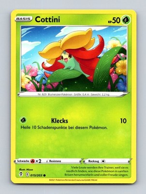 TCG Pokemon Karte Cottini 015/203 Deutsch Evolving Skies
