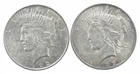 1922 & 1922 Peace Silver Dollar $1 Bullion Collection Lot *174