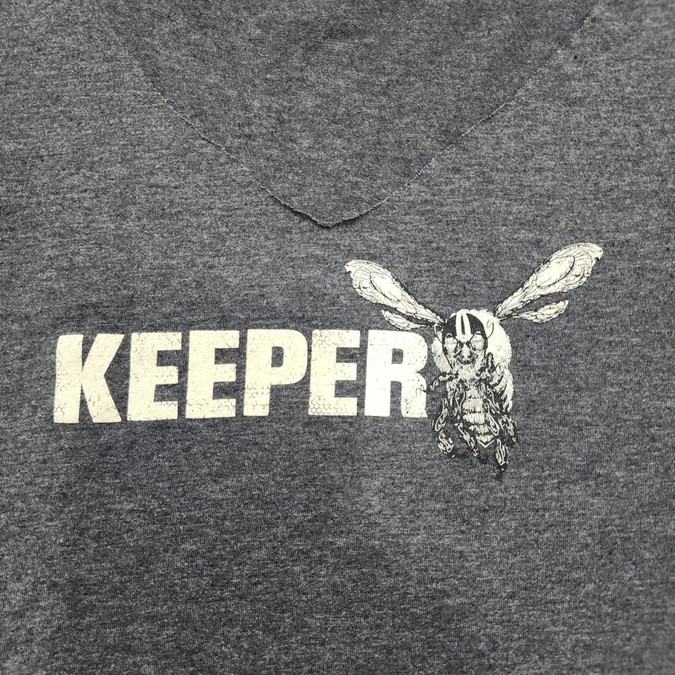 Jack Daniels Top Womens S Gray Tennessee Honey Whiskey Bee Keeper V-Neck Tank - image 2 of 4
