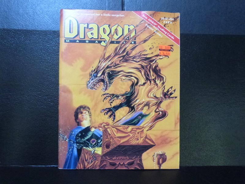 Dragon Magazine #171 July 1991 AD&D Trading Cards & poster insert attached TSR