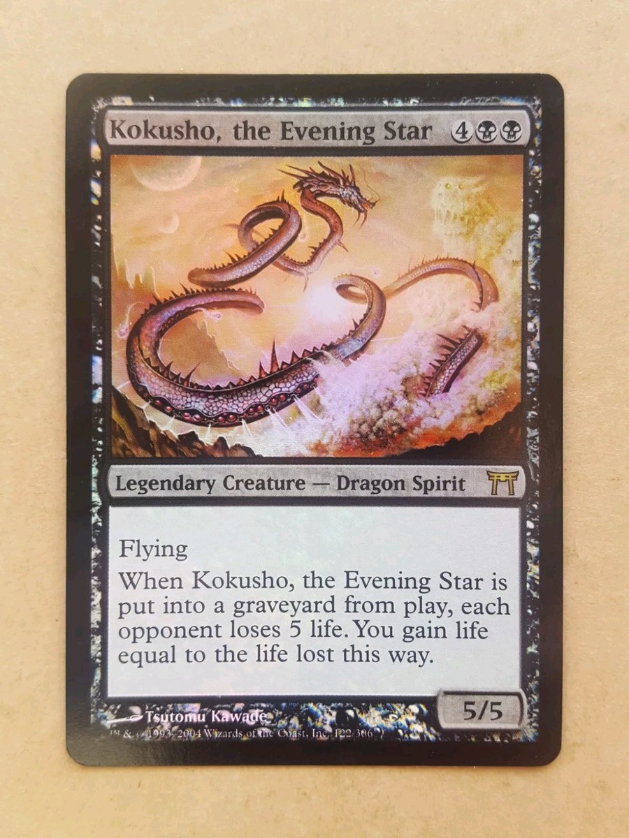 FOIL Kokusho the Evening Star Champions of Kamigawa MTG SeePhotos