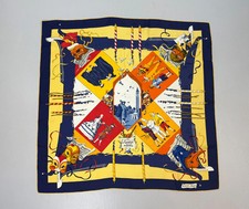 Vintage Hermes Le Carnaval de Venise Hubert de Watrigant 90cm Silk Scarf Carre