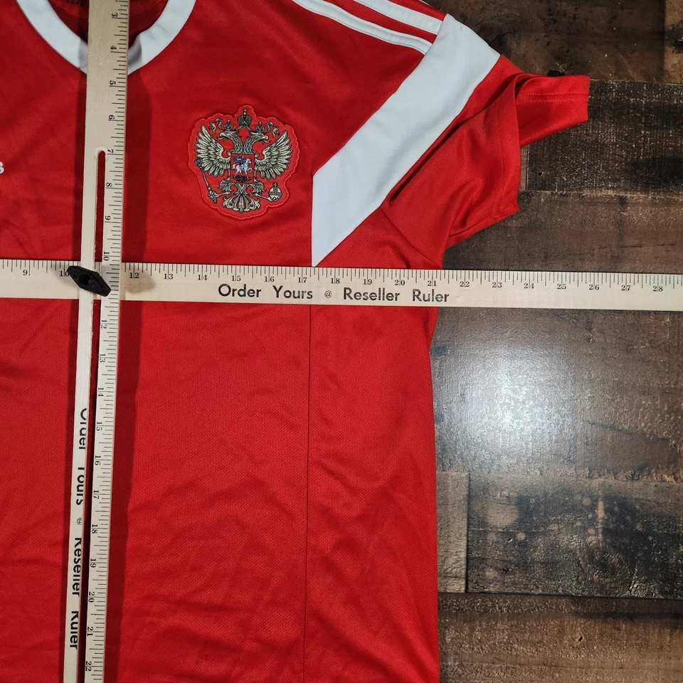 Russia Soccer Jersey Mens Large Red Adidas 2018 National Team World Cup - Image 4 of 4