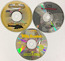 LOT of 3 SEGA CD Games BUNDLE Game Discs WILLY BEAMISH Blackhole THUNDERSTRIKE